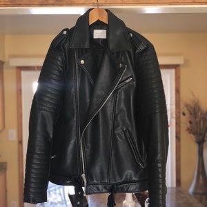 Zara Faux Leather Moto Jacket